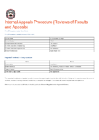 Internal Appeals Procedure (Reviews of Results and Appeals) 2022-2023